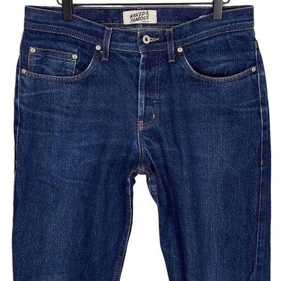 Naked & Famous Jeans Mens 33 x 33 MassDrop Weird Guy Tapered Leg Selvedge Denim - Picture 2 of 10